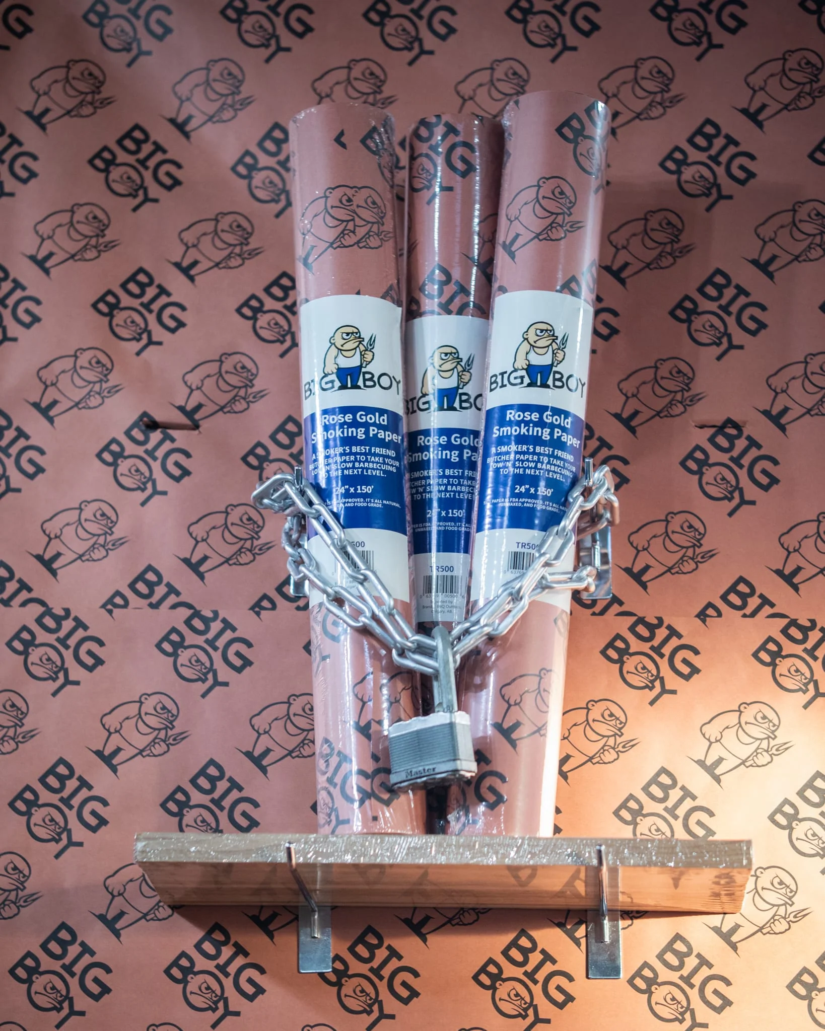 Big Boy Rose Gold Smoking Paper - 24" x 150' - Image 6