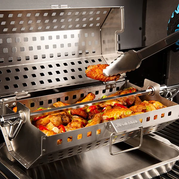 Broil King Rotisserie Tumble Basket & Grill Topper - Image 4