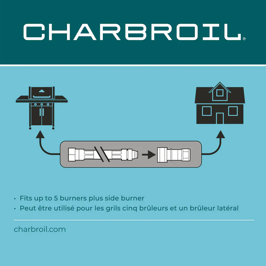 Char Broil Natural Gas Conversion Kit for Pro 4 Burner with Side Burner - Image 3