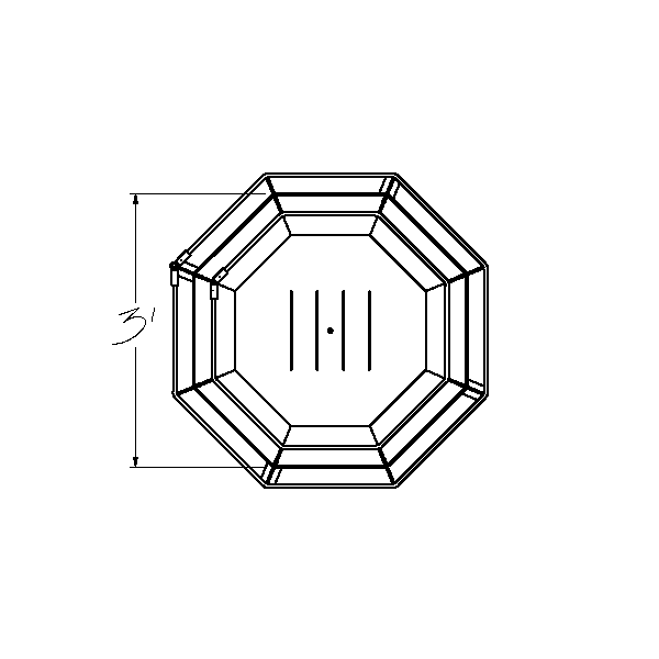 Iron Embers 3' Cottager Octagon Fire Pit - Image 5