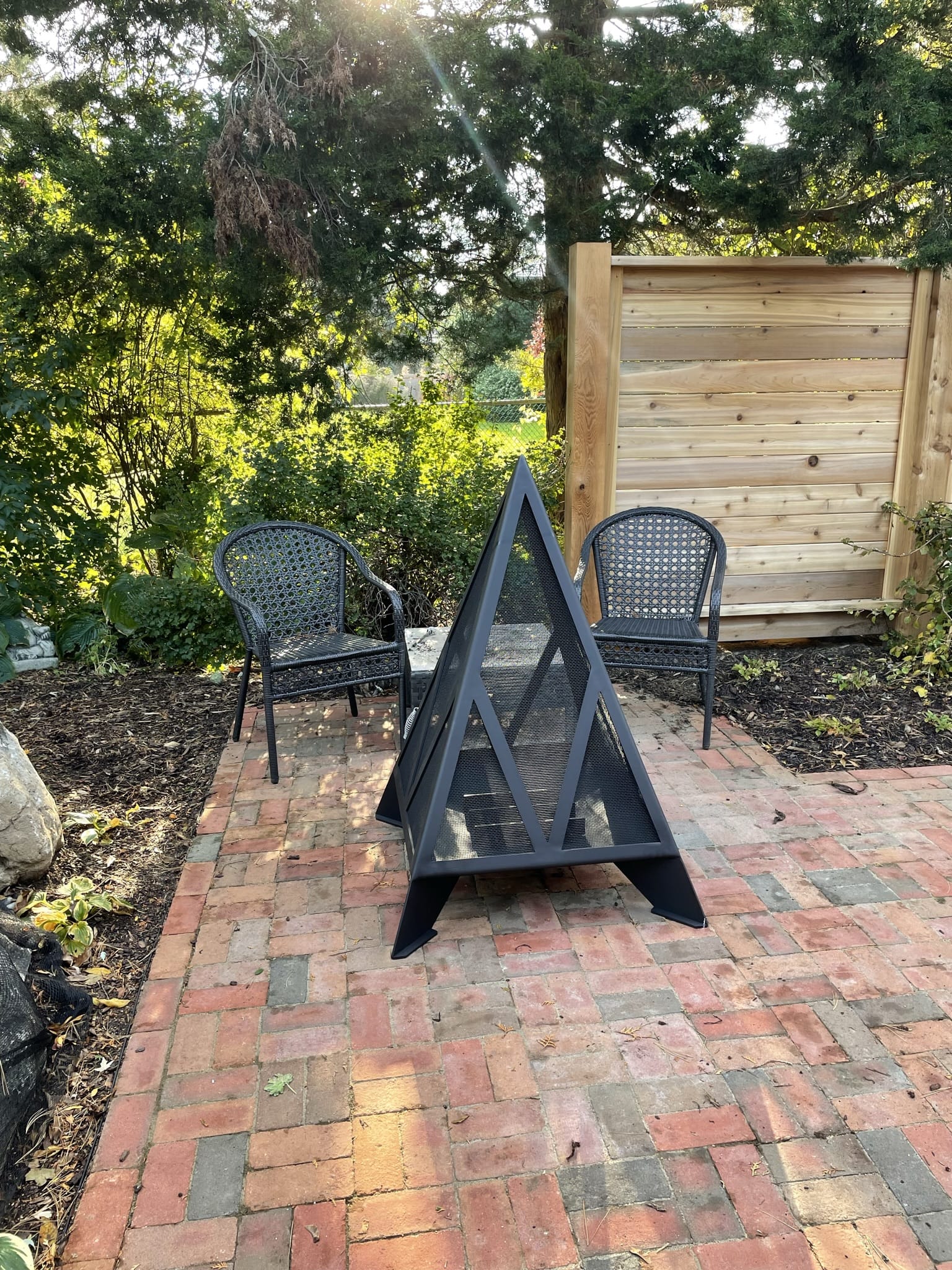 Iron Embers 4' Pyramid Fire Pit - Image 3