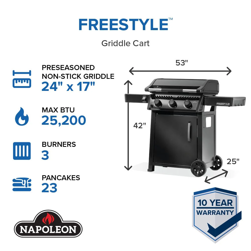 Napoleon Freestyle 24 Inch Griddle - Image 4