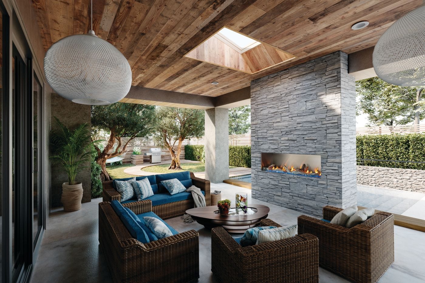 Napoleon Galaxy Outdoor Fireplace - Image 4