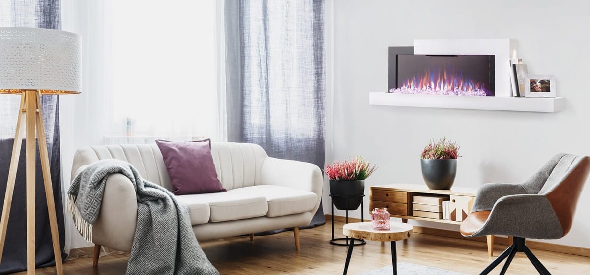 Napoleon Stylus Cara Wall Mount Electric Fireplace - Image 5