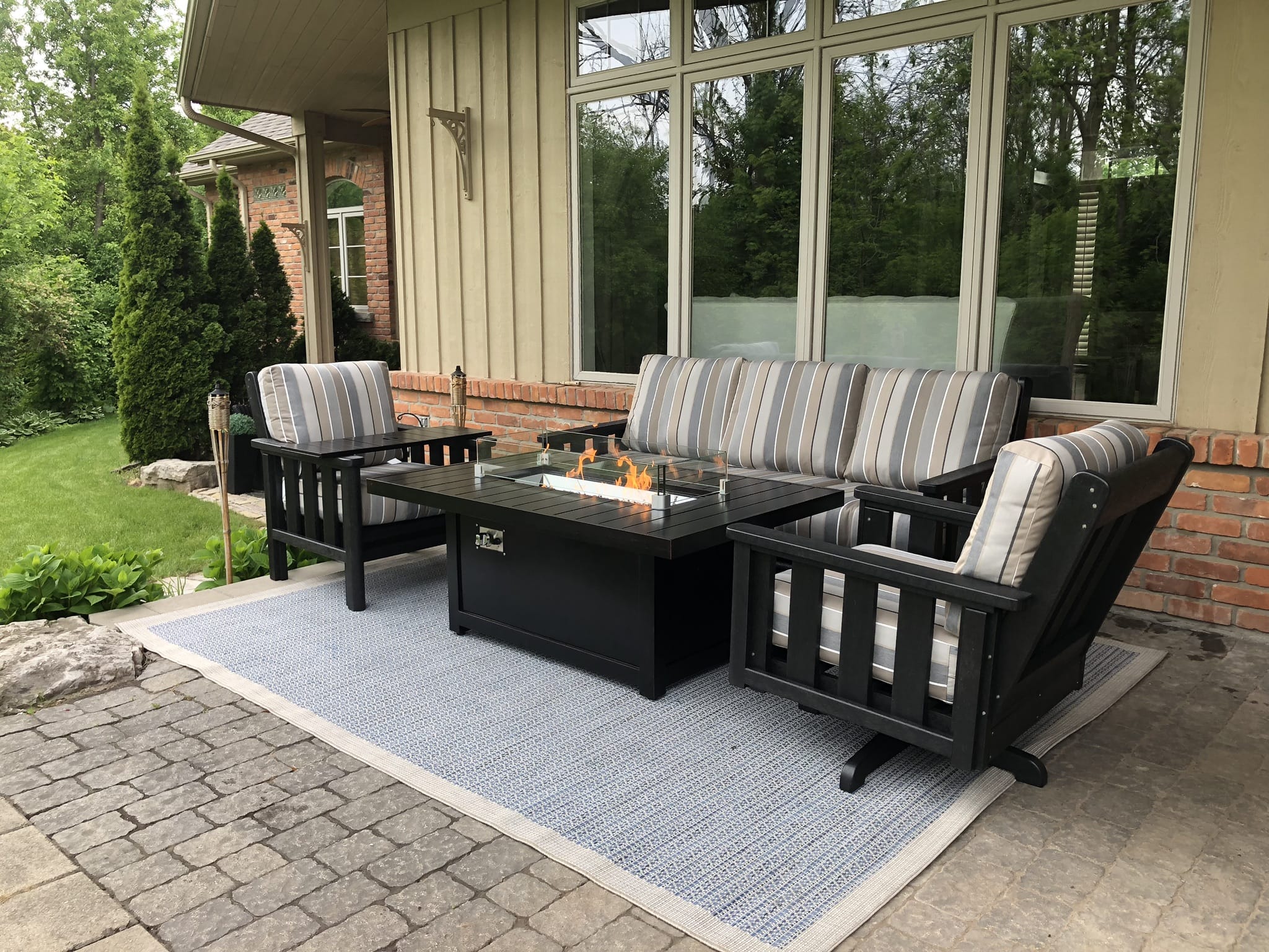 Napoleon St Tropez 56" x 36" Rectangular Patioflame Fire Table - Image 3
