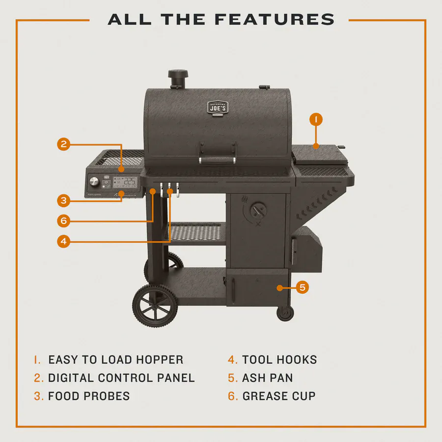 Oklahoma Joe's Tahoma 1200A DLX Auto-Feed Charcoal Grill - Image 4