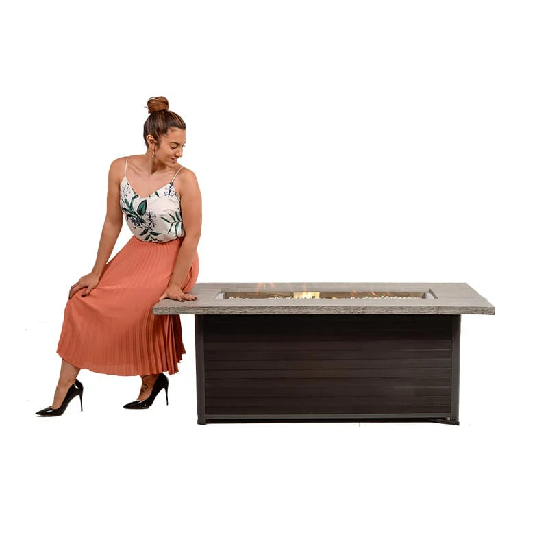 Outdoor GreatRoom Cedar Ridge Linear Firetable - Image 4