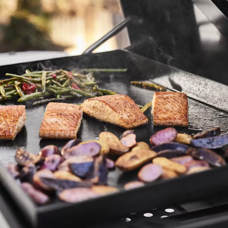 Weber Slate 30" Rust-Resistant Griddle with Extendable Side Table - Image 3