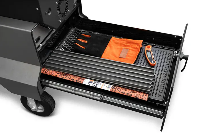 Yoder Smokers YS640S Competition Pellet Grill and Cart with Storage Drawer - Image 3